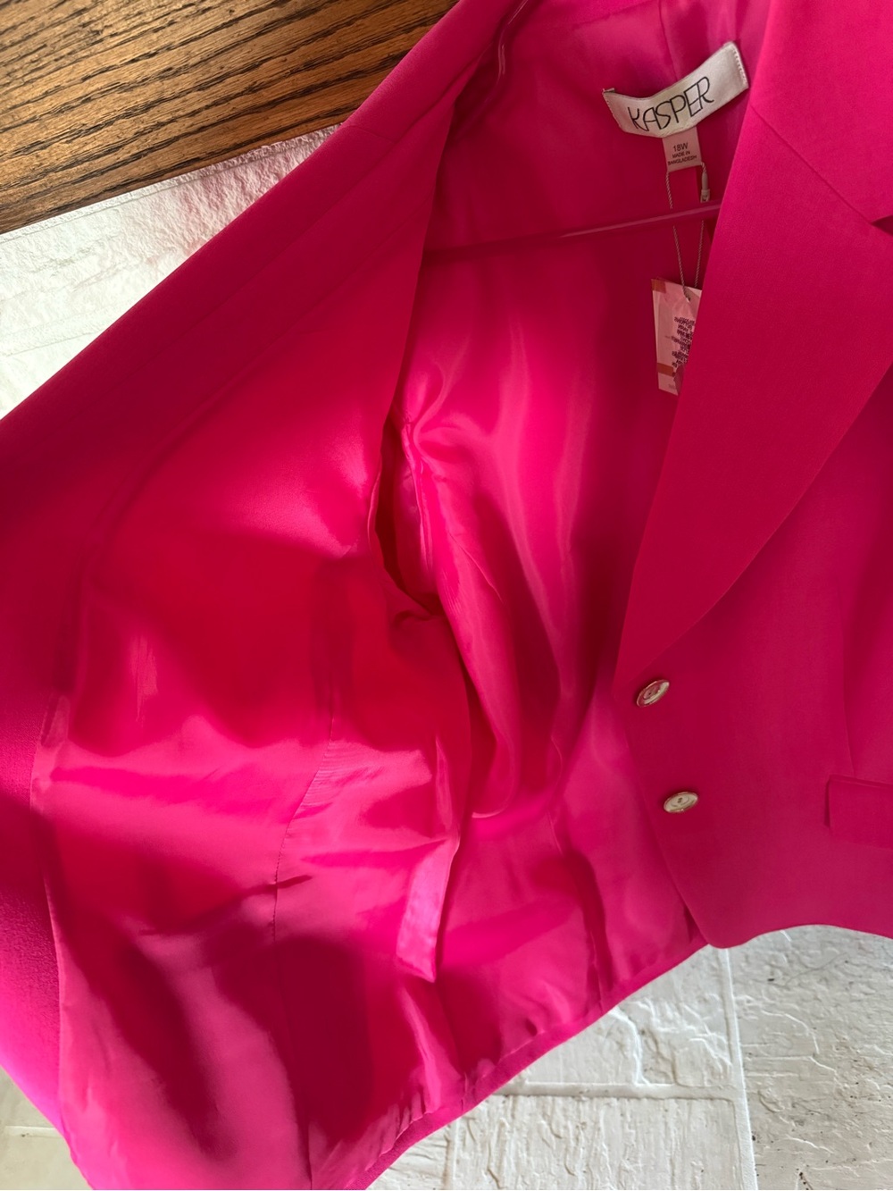 Kasper Hot Pink Blazer - Picture 4 of 4